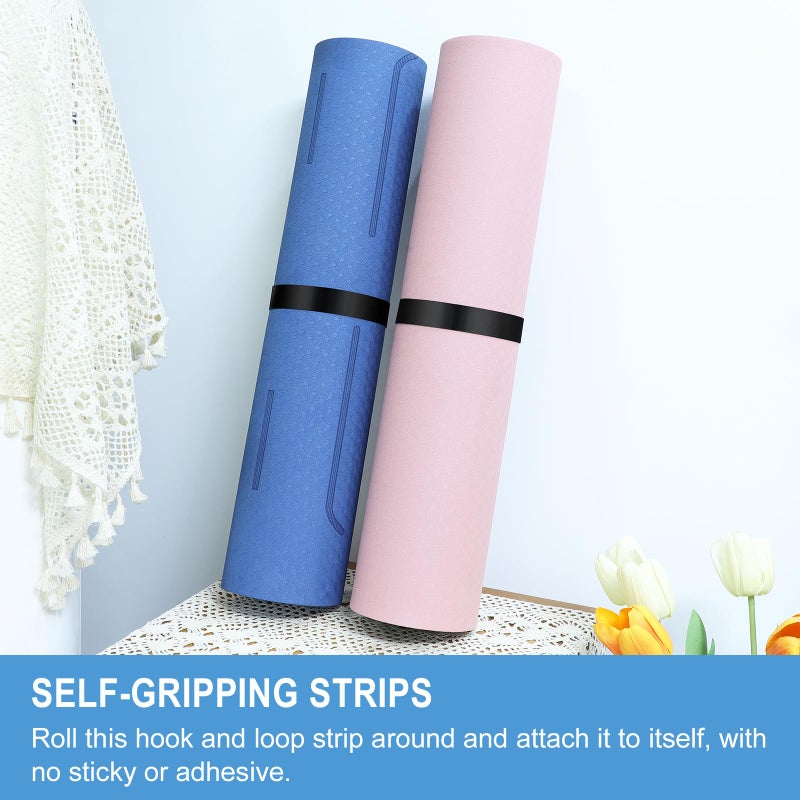 QTBLY 1/2in x 150ft Hook and Loop Roll | Double-Sided Strips, Self-Gripping Straps | Reusable Multi-Purpose Wrap Fasteners for Home, Office, Data Center, and More - Image 5